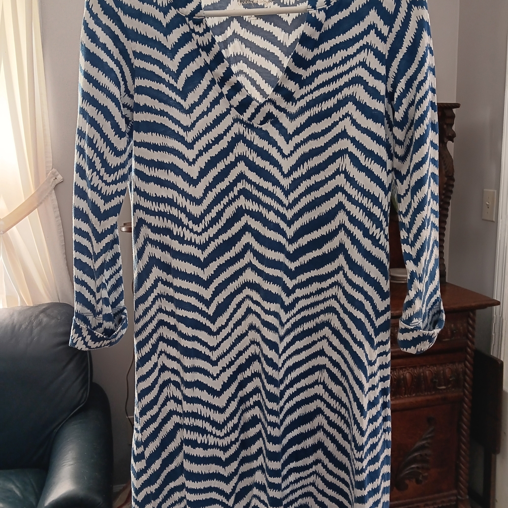 Lilly Pulitzer Blue and White Cotton Top